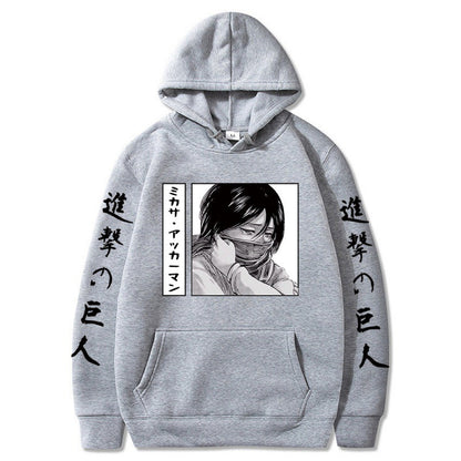 Giant Mikasa's New Student Casual Sweater in Japanese Anime Attack