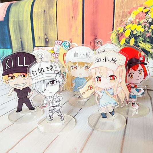 1 Pc Cute Anime Cells at Work Acrylic Stand Figure Model Double Sided Plate Holder Action Figure Toy