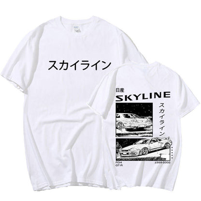 Anime Drift Ae86 Initial D Double Sided T-shirt