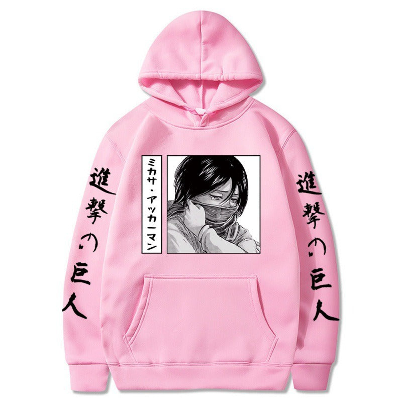 Giant Mikasa's New Student Casual Sweater in Japanese Anime Attack