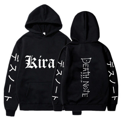 Hoodies  Japanese anime  death notes  creative new student casual hoodies