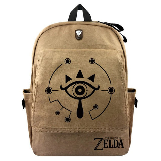 Anime The Legend of Zelda Wild Breath Triforce Backpack Laptop School Bag Shoulder Bag