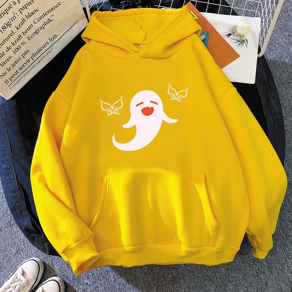 Women's cartoon pullover Hu Tao Anime Unisex Graphic printed hoodie