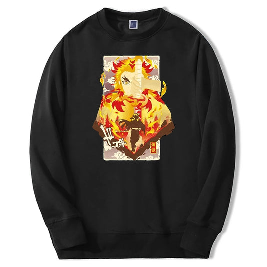 2021 Autumn Men's Fashion Printing Nezuko Demon Slayer Sweatshirts